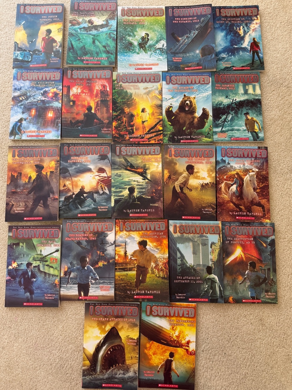 Scholastic I Survived Paperback Set 22 books